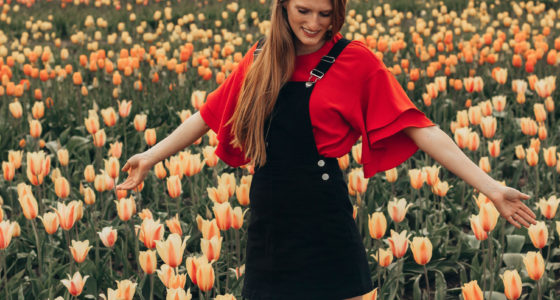 Cute Overall Skirt & Oregon Tulip Festival