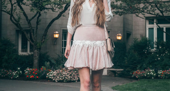 Pink Skirt at the Pittock Mansion