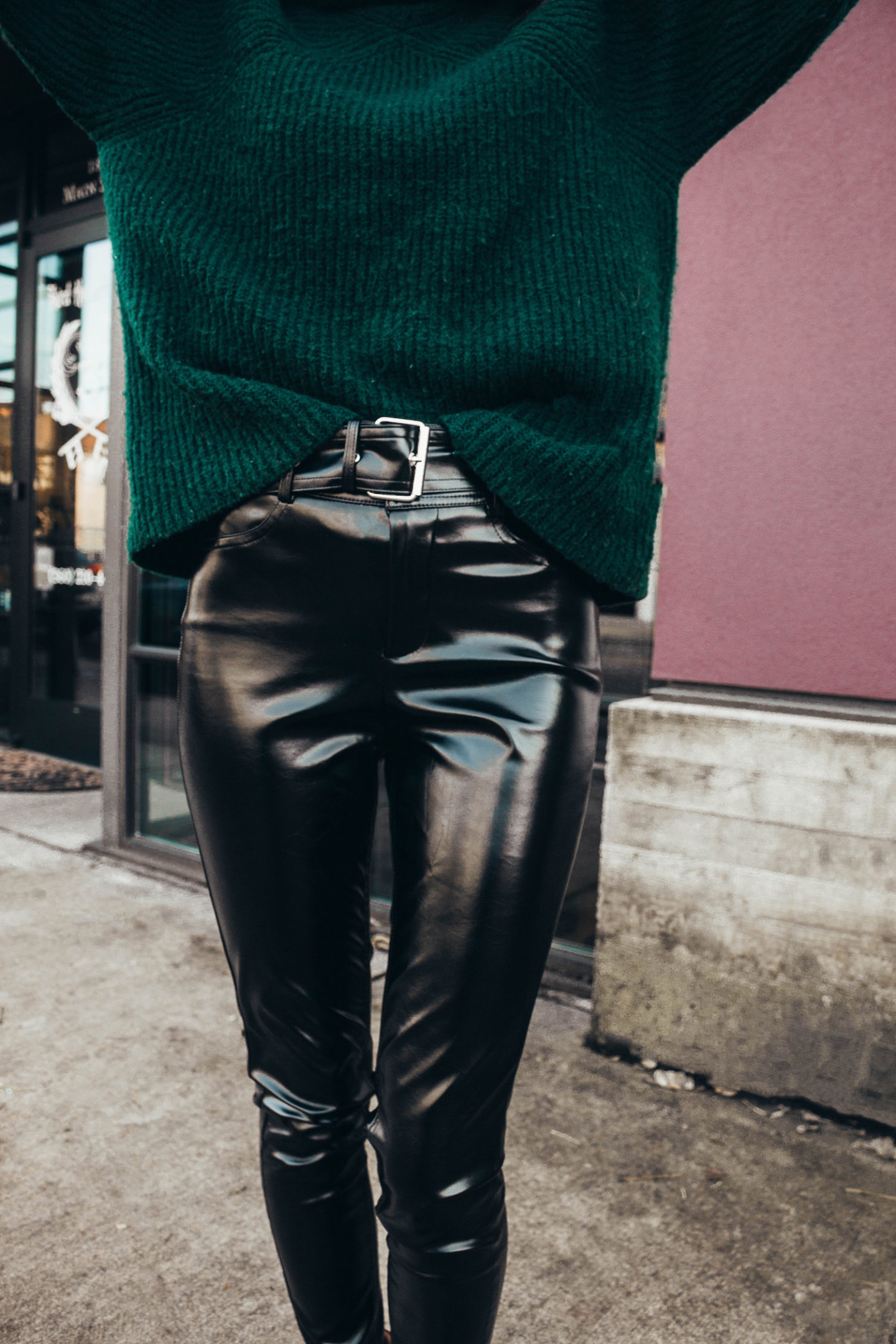 How To Style Black Vinyl Pants • Stop, Drop & Vogue